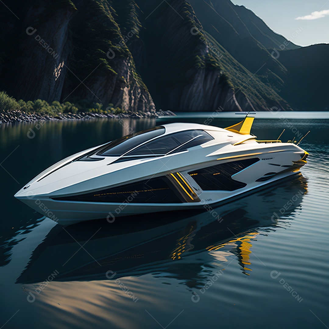 Imagem realista de lancha