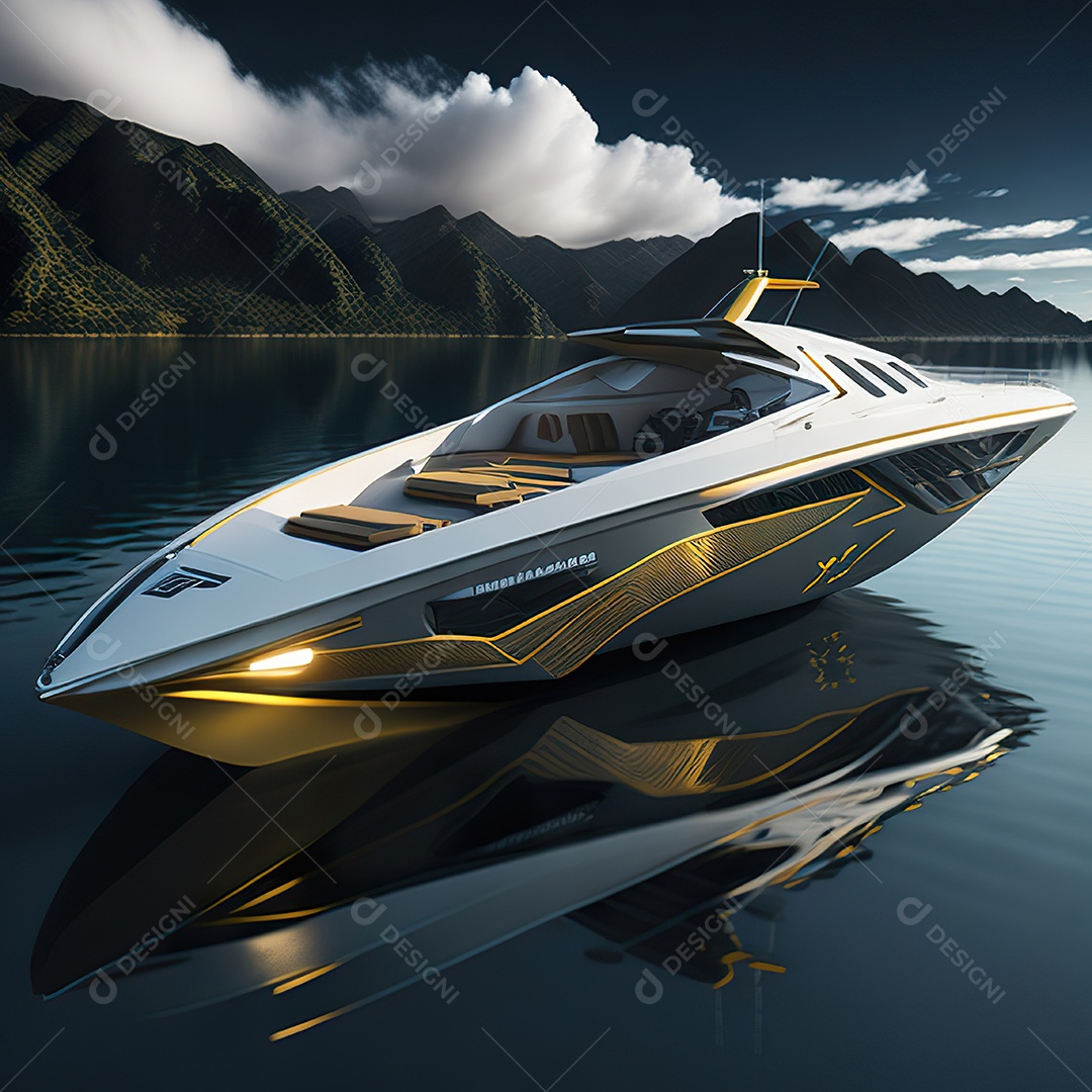 Imagem realista de lancha