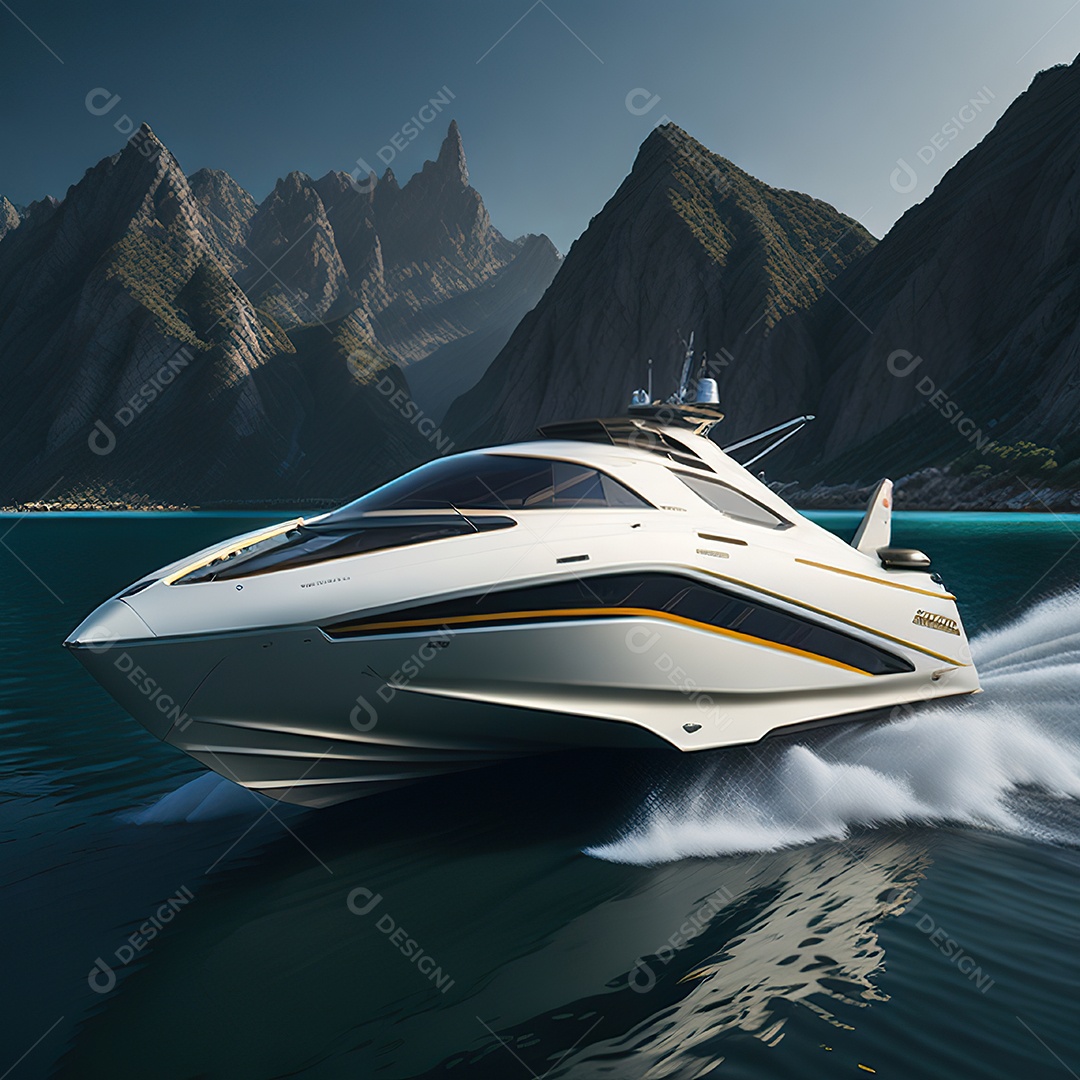 Imagem realista de lancha