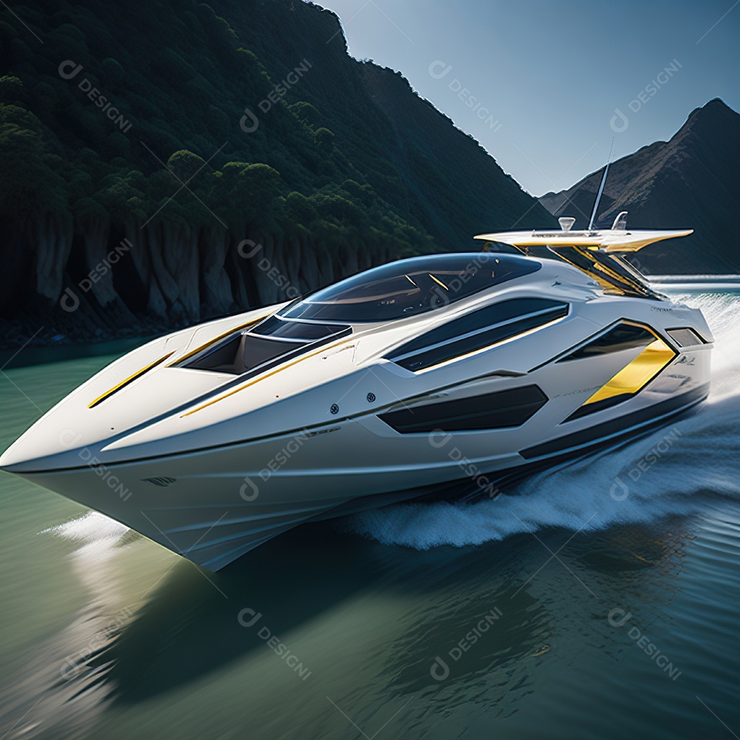 Imagem realista de lancha