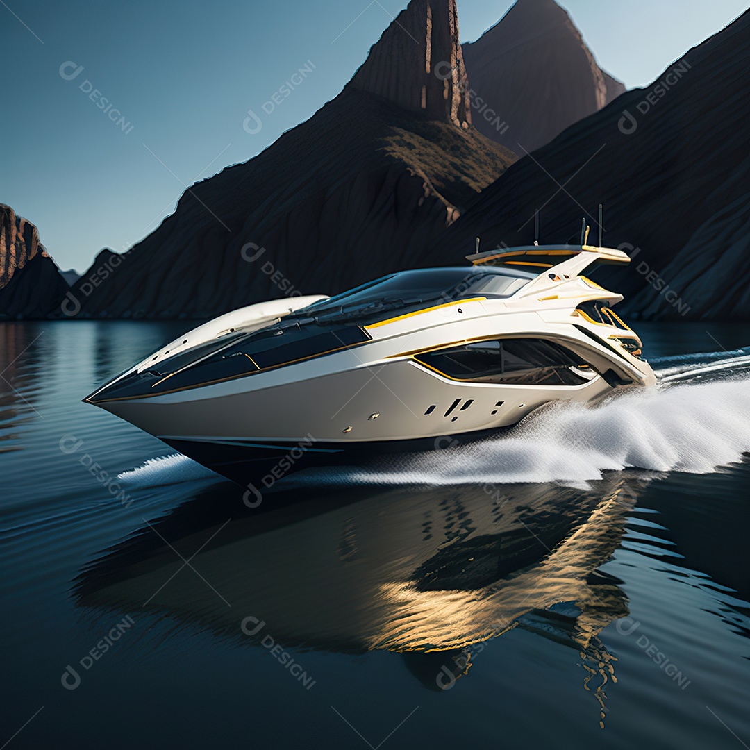 Imagem realista de lancha