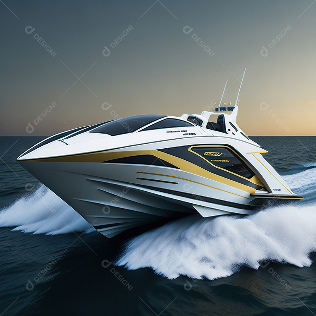 Imagem realista de lancha