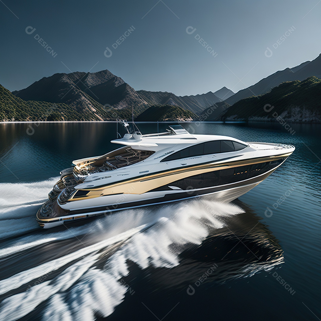 Imagem realista de lancha