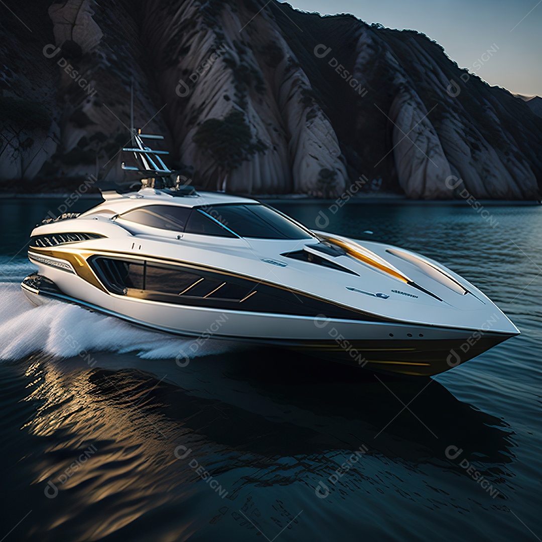 Imagem realista de lancha