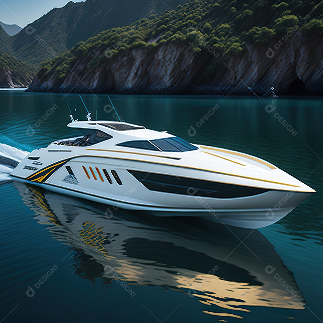 Imagem realista de lancha