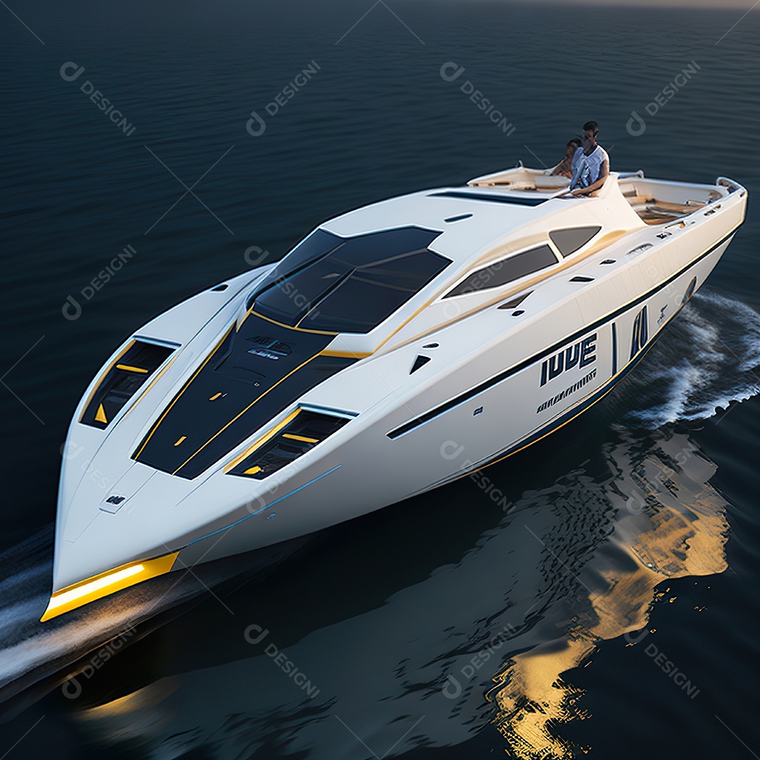 Imagem realista de lancha