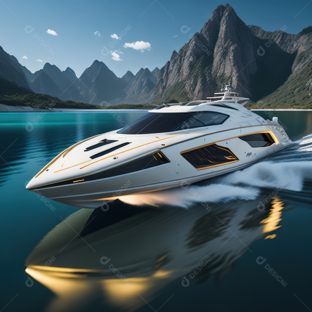 Imagem realista de lancha