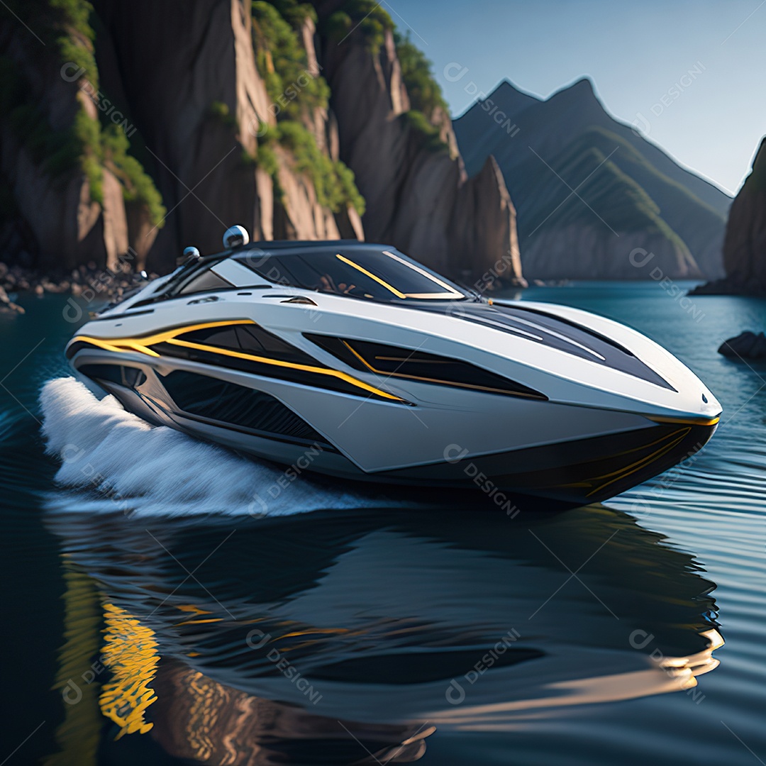 Imagem realista de lancha