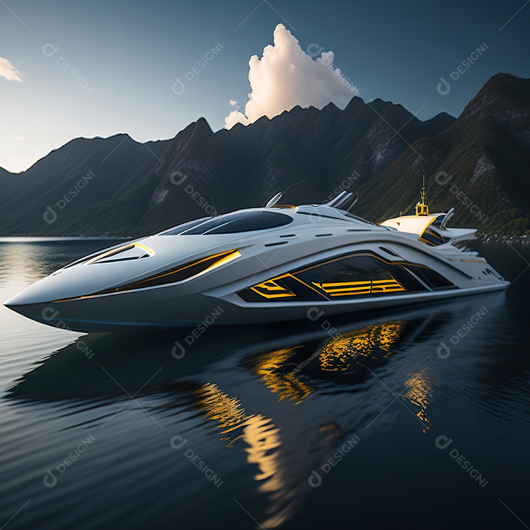 Imagem realista de lancha