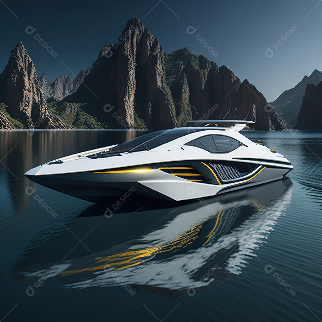 Imagem realista de lancha