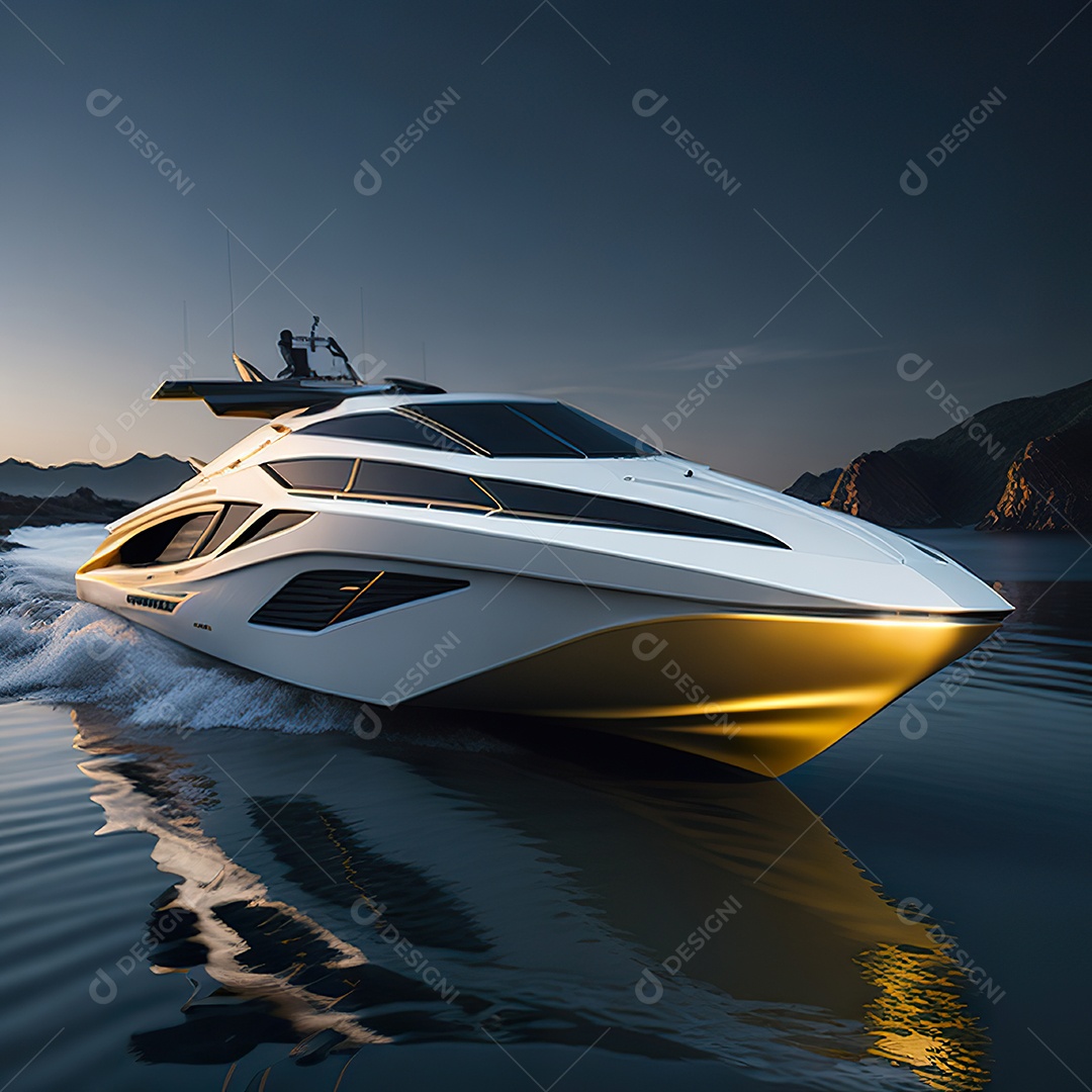 Imagem realista de lancha