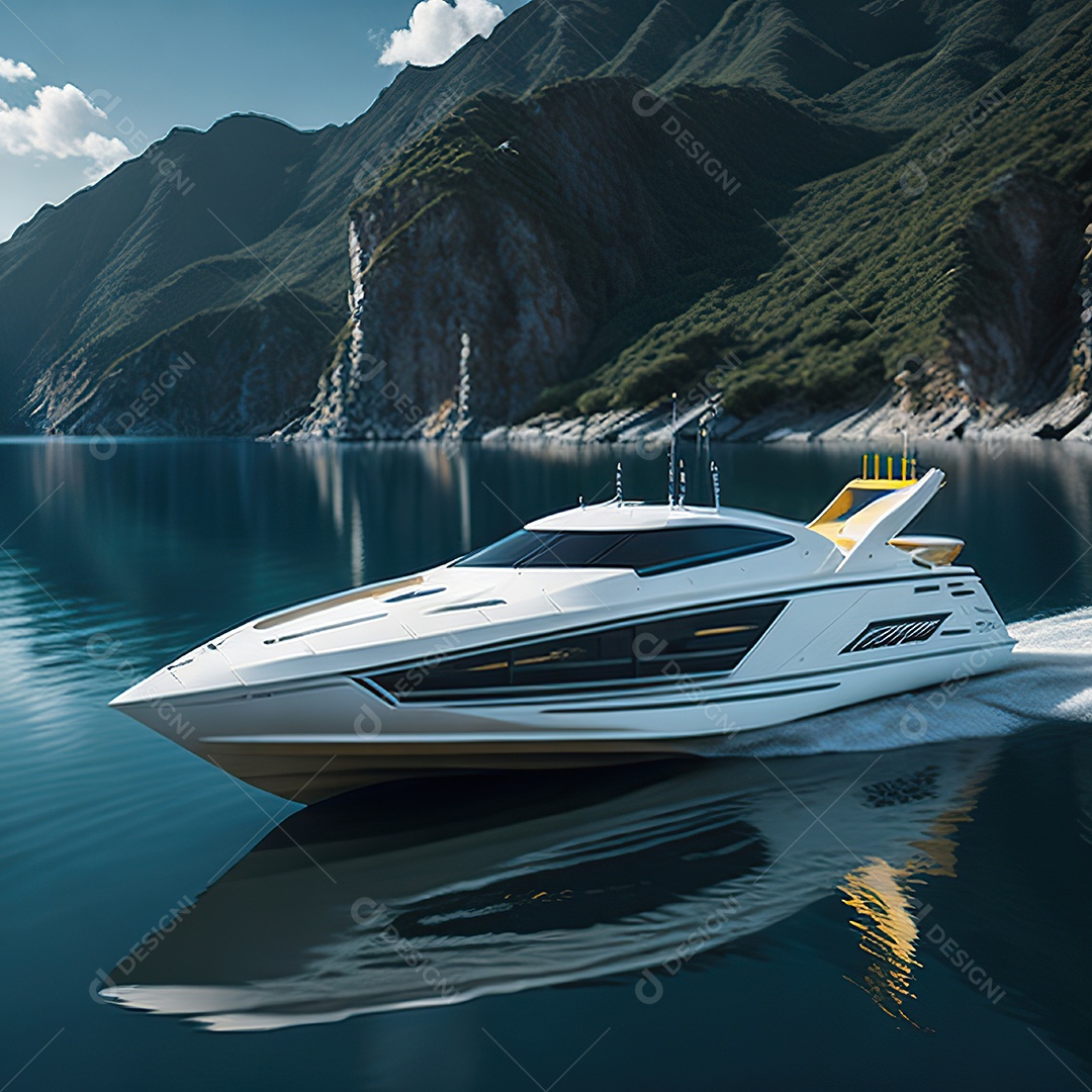 Imagem realista de lancha