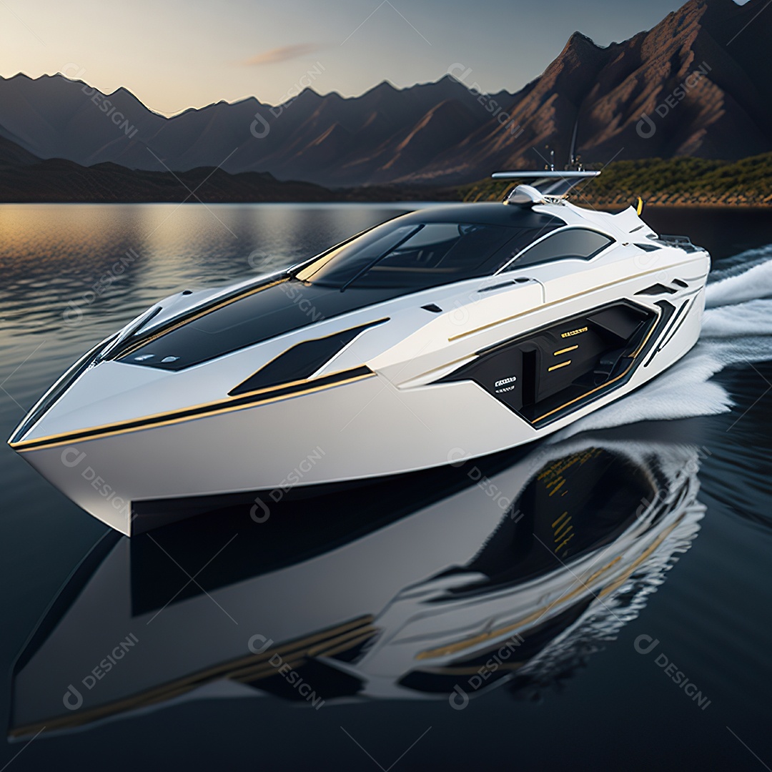 Imagem realista de lancha