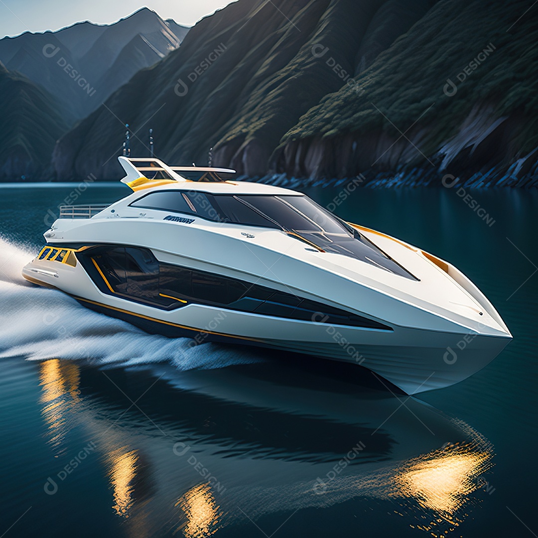 Imagem realista de lancha