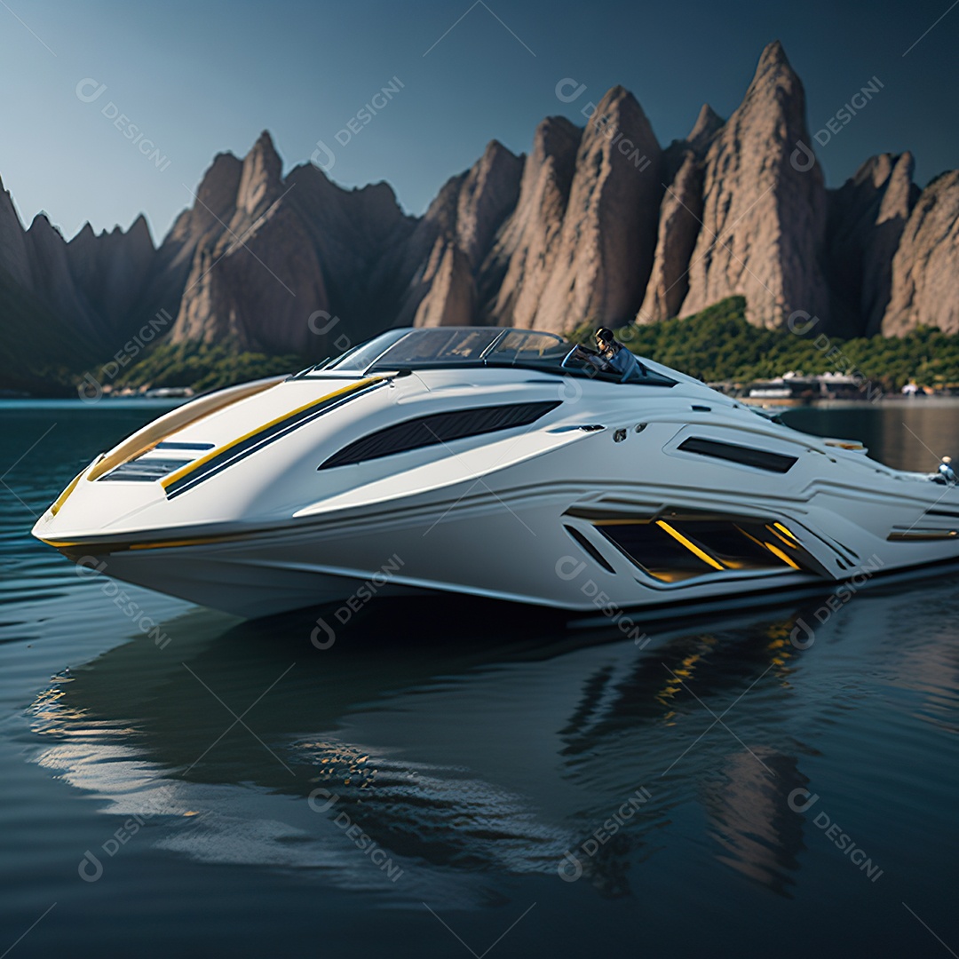 Imagem realista de lancha