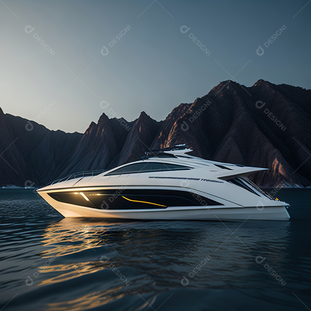 Imagem realista de lancha