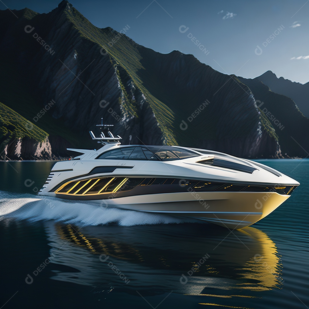 Imagem realista de lancha