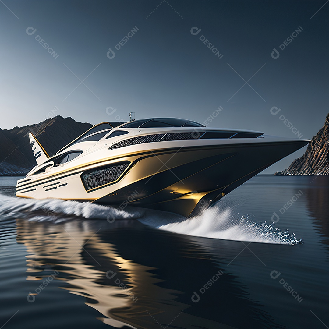 Imagem realista de lancha