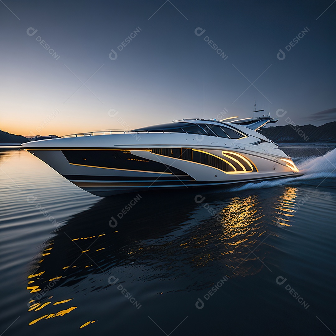 Imagem realista de lancha