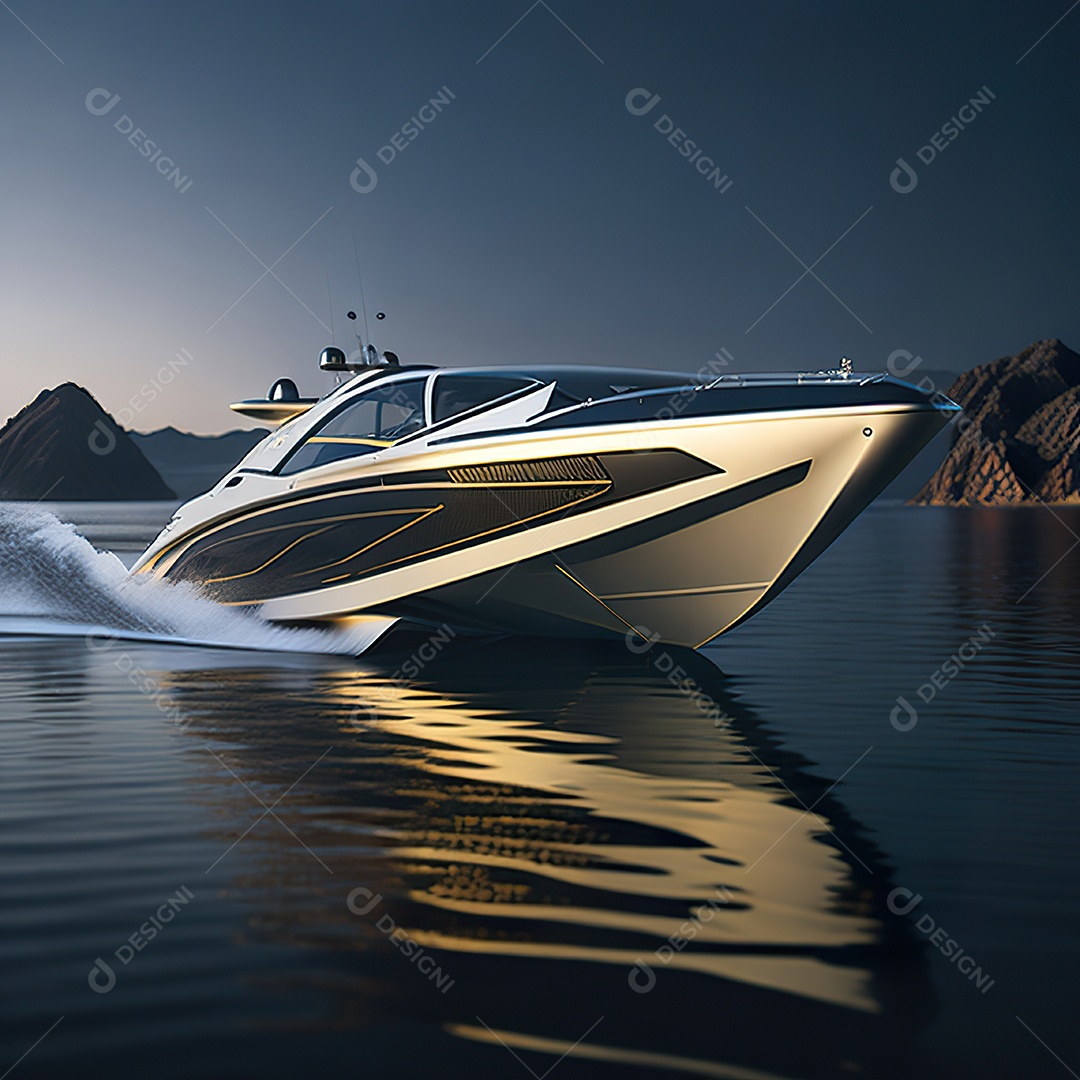 Imagem realista de lancha