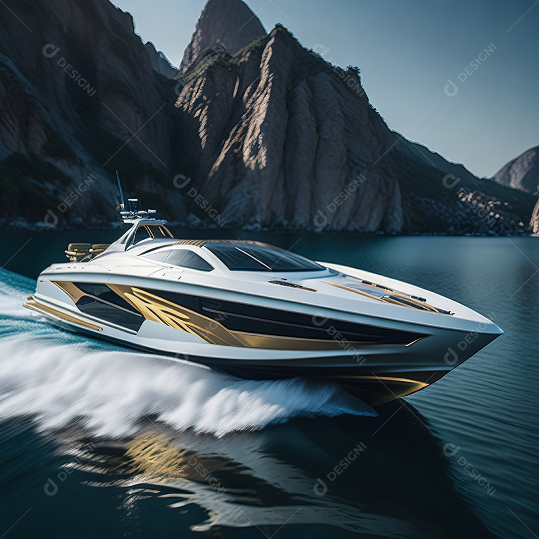 Imagem realista de lancha