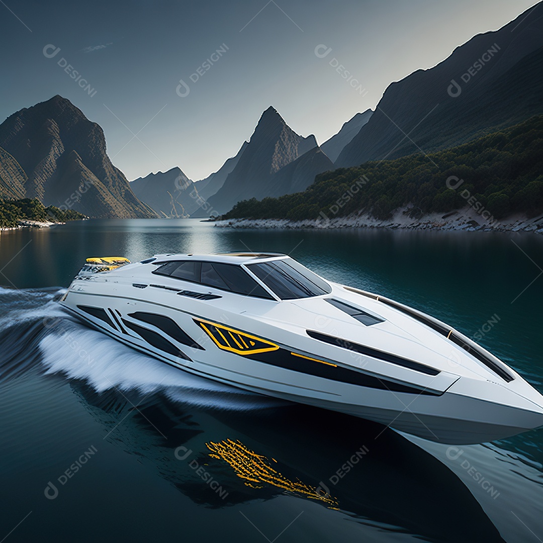 Imagem realista de lancha