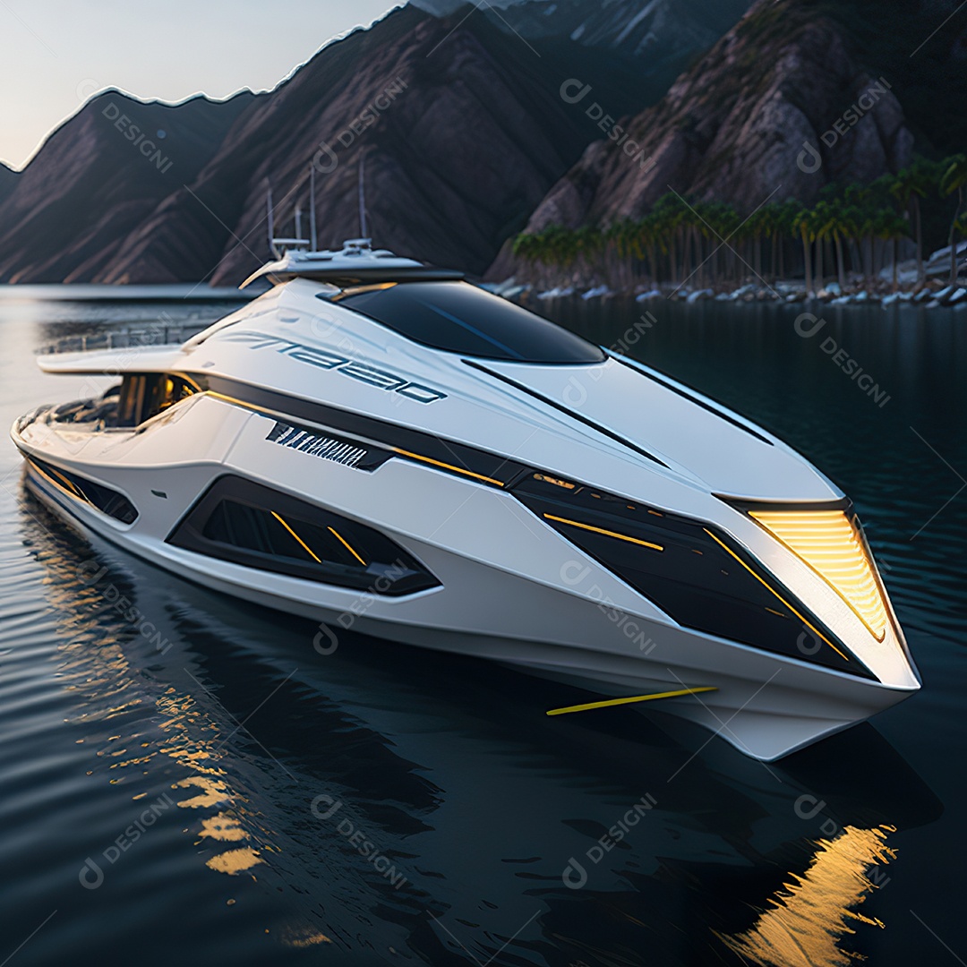 Imagem realista de lancha