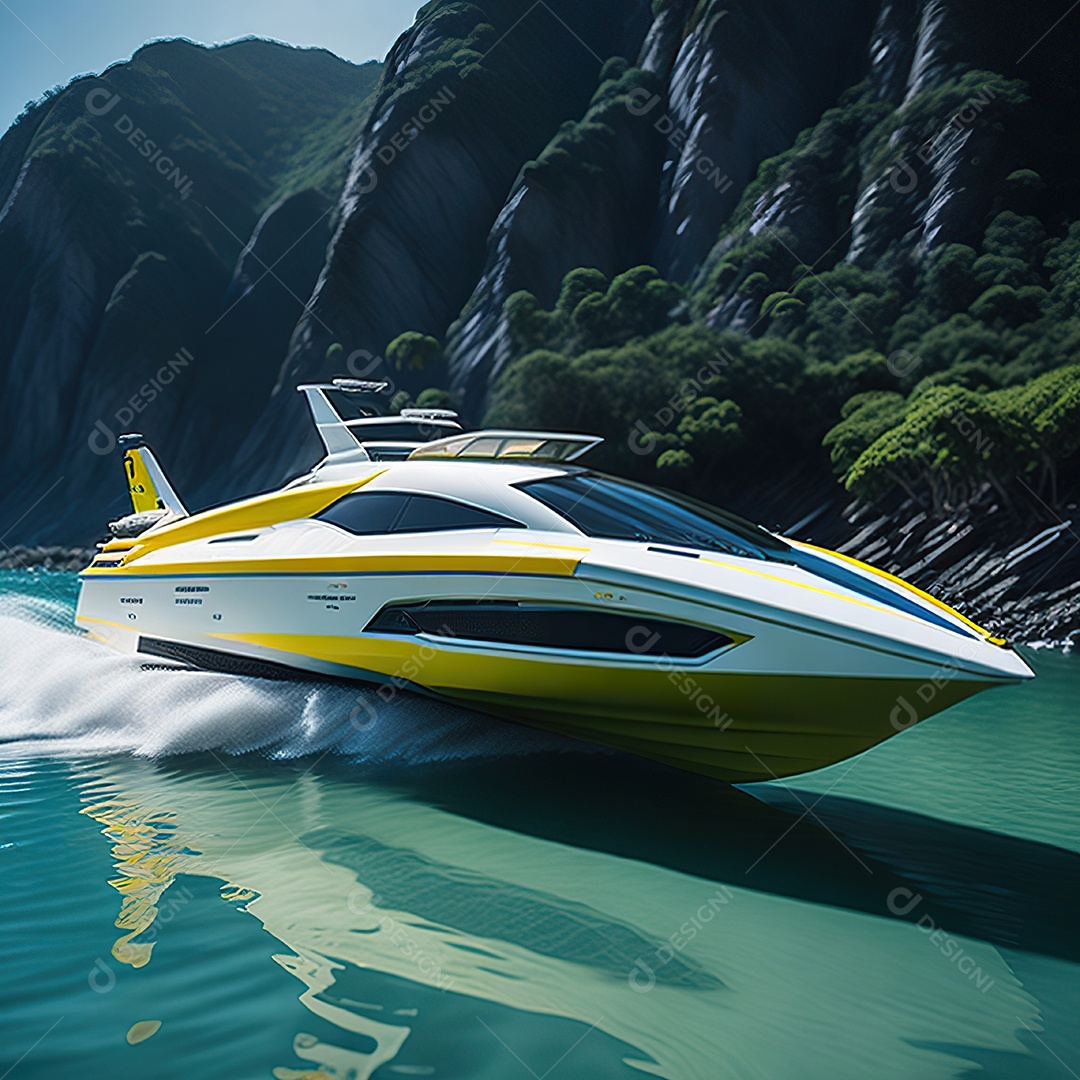 Imagem realista de lancha