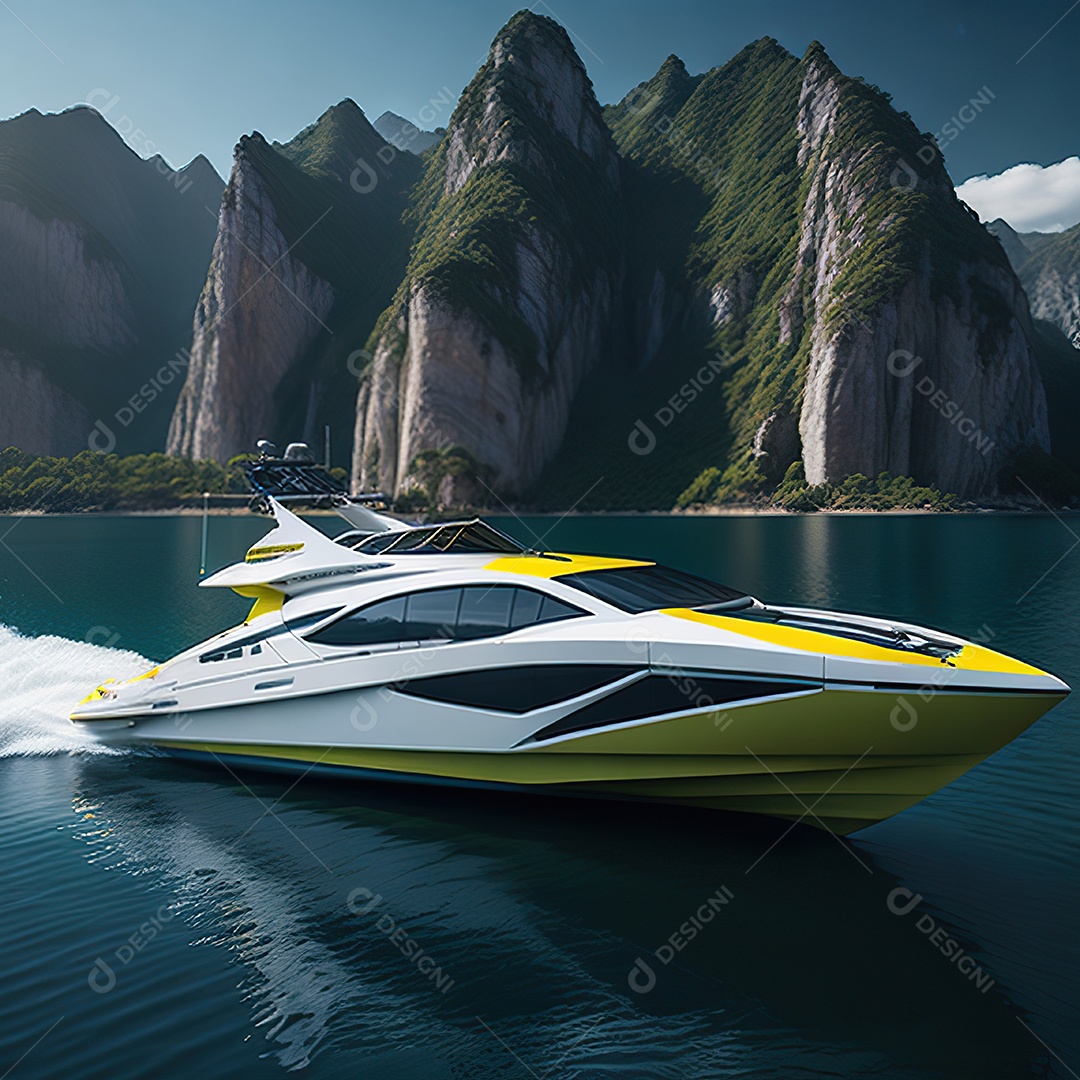 Imagem realista de lancha