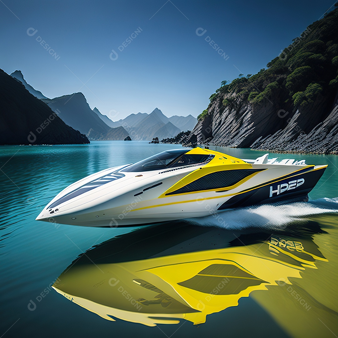 Imagem realista de lancha