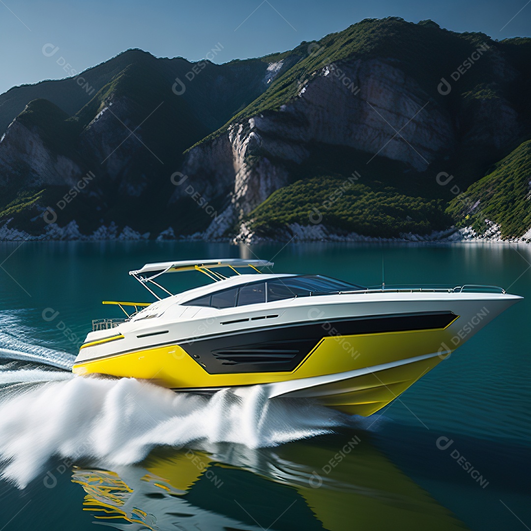 Imagem realista de lancha