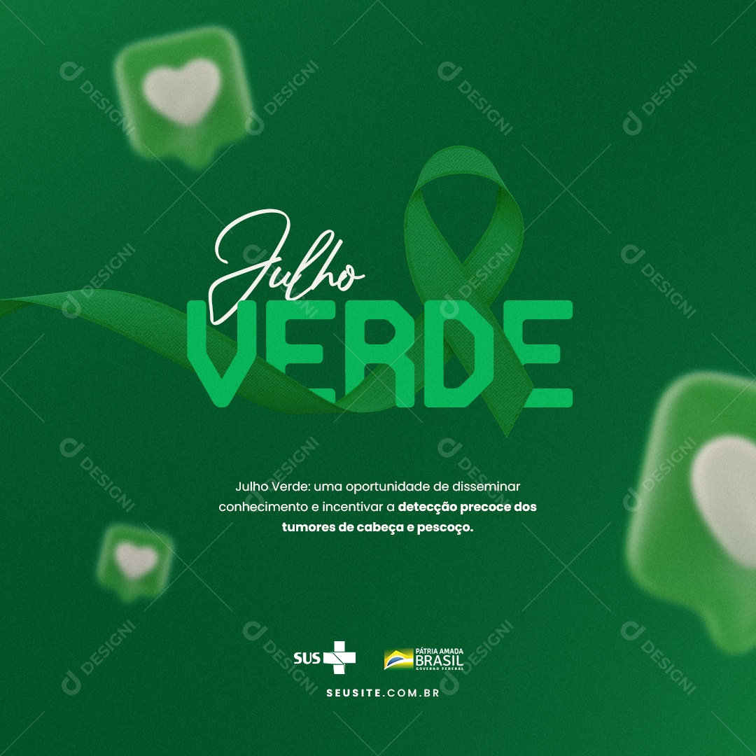 Julho Verde Uma Oportunidade De Disseminar Conhecimento E Incentivar Social Media PSD Editável