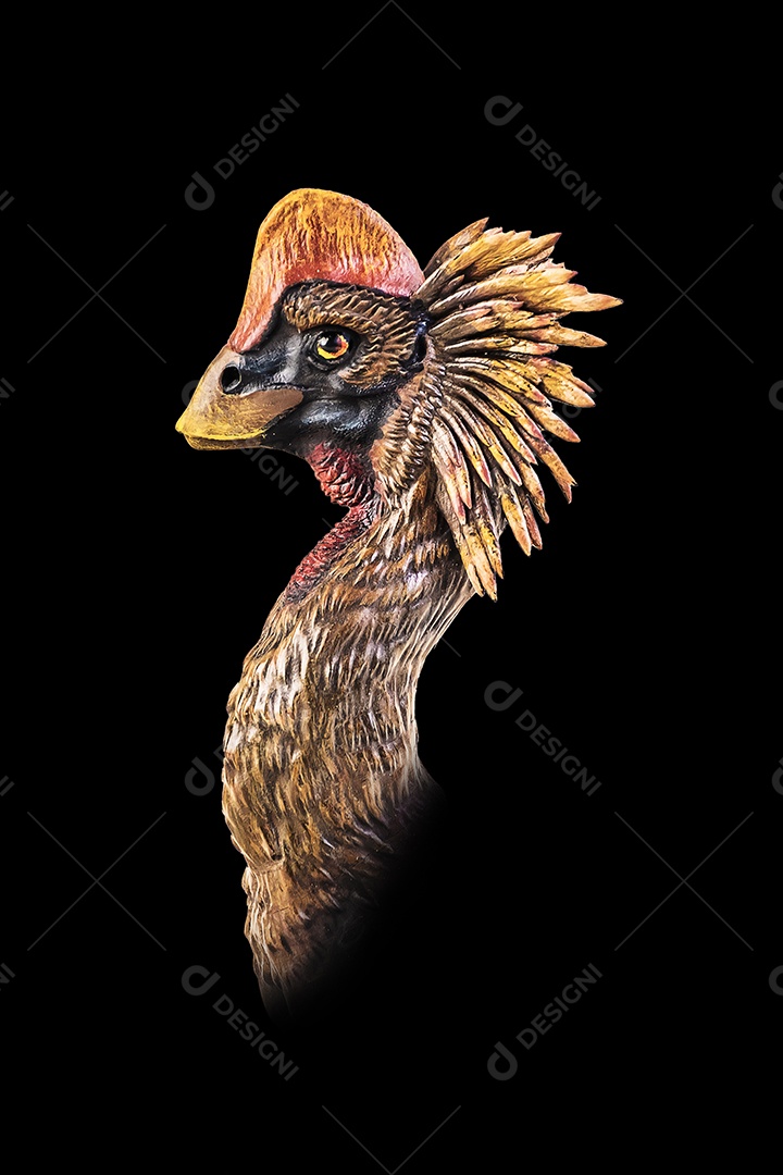 Belo dinossauro sobre fundo isolado