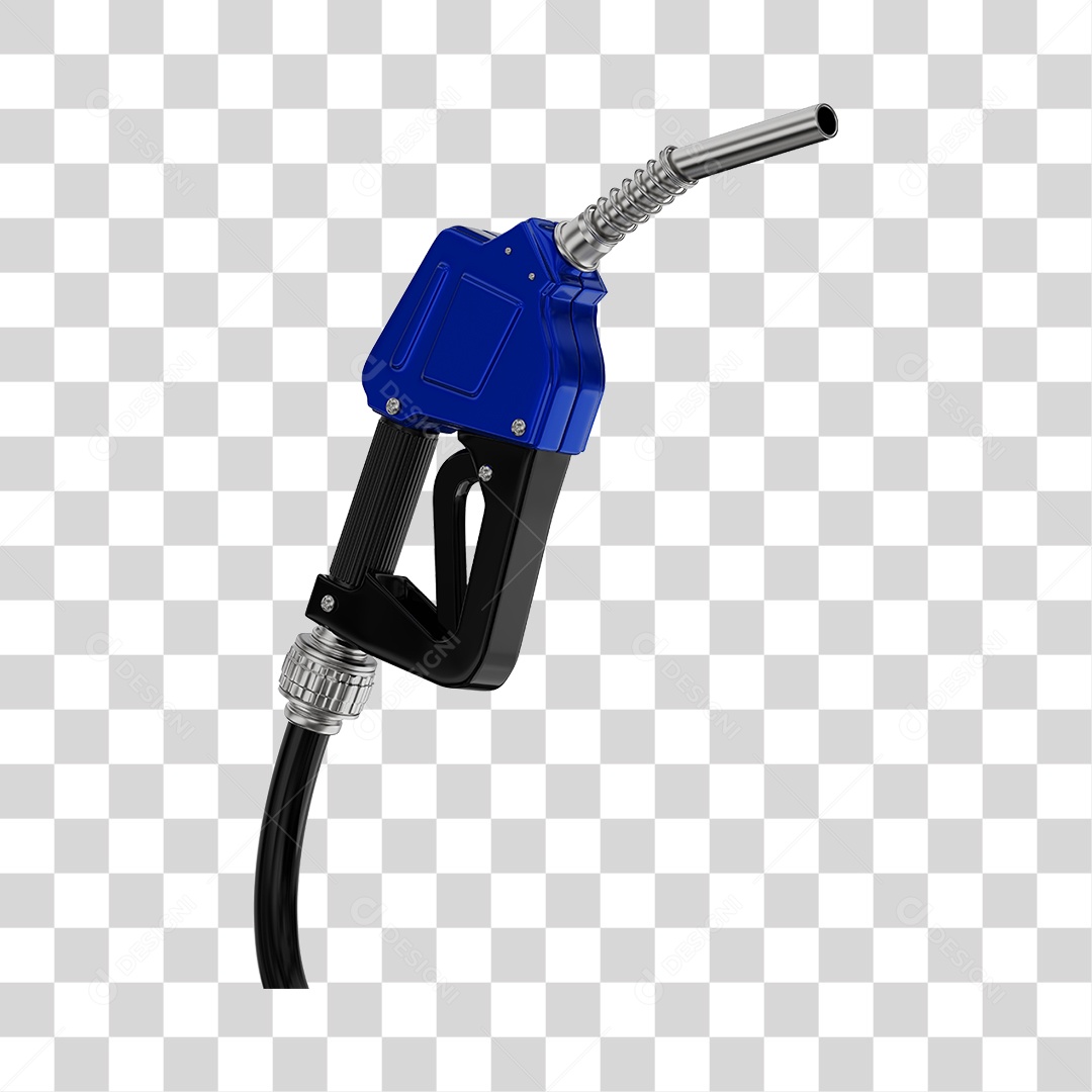 Bico de Abastecimento Automático Cor Azul PNG Transparente