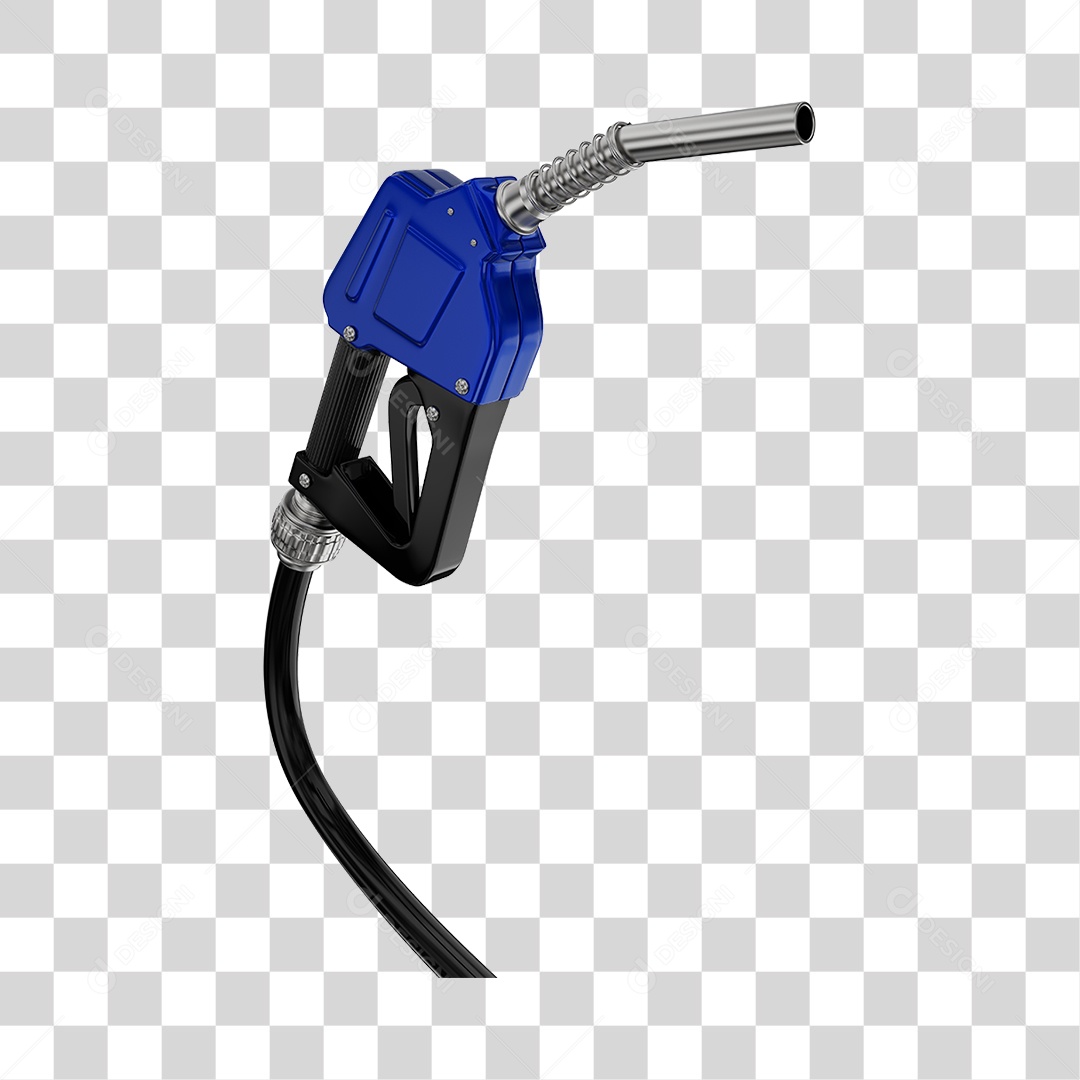 Bico de Abastecimento Automático Cor Azul PNG Transparente