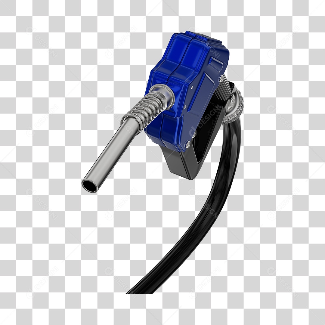 Bico de Abastecimento Automático Cor Azul PNG Transparente