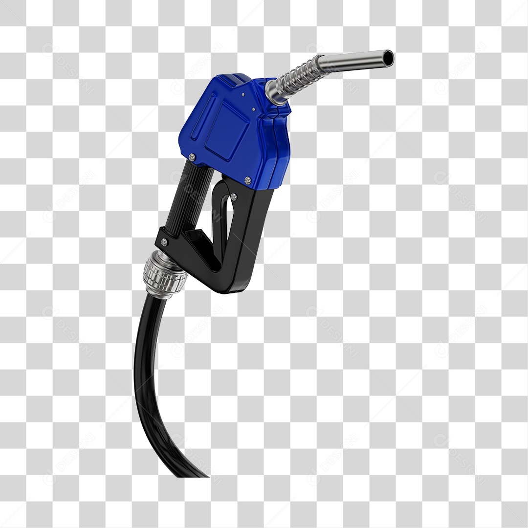 Bico de Abastecimento Automático Cor Azul PNG Transparente