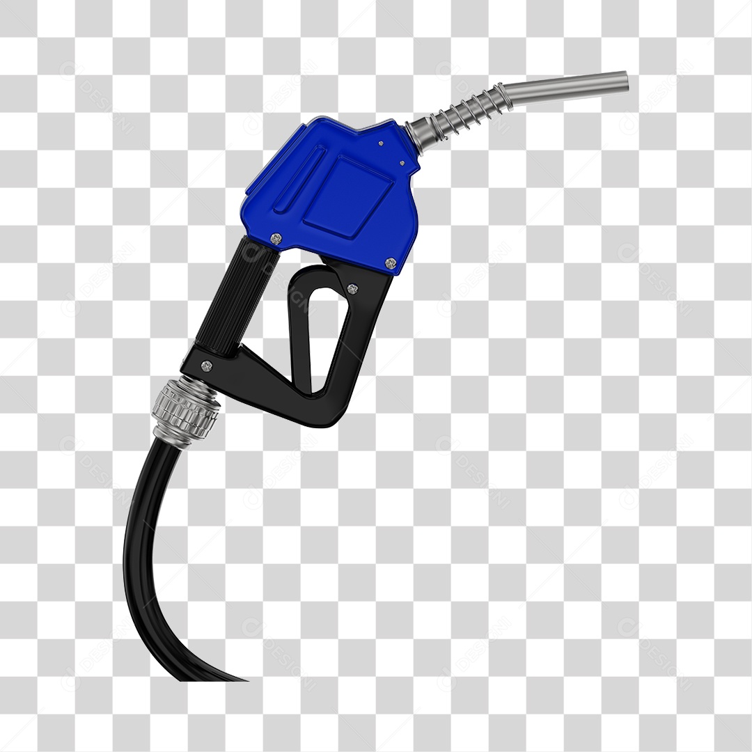 Bico de Abastecimento Automático Cor Azul PNG Transparente