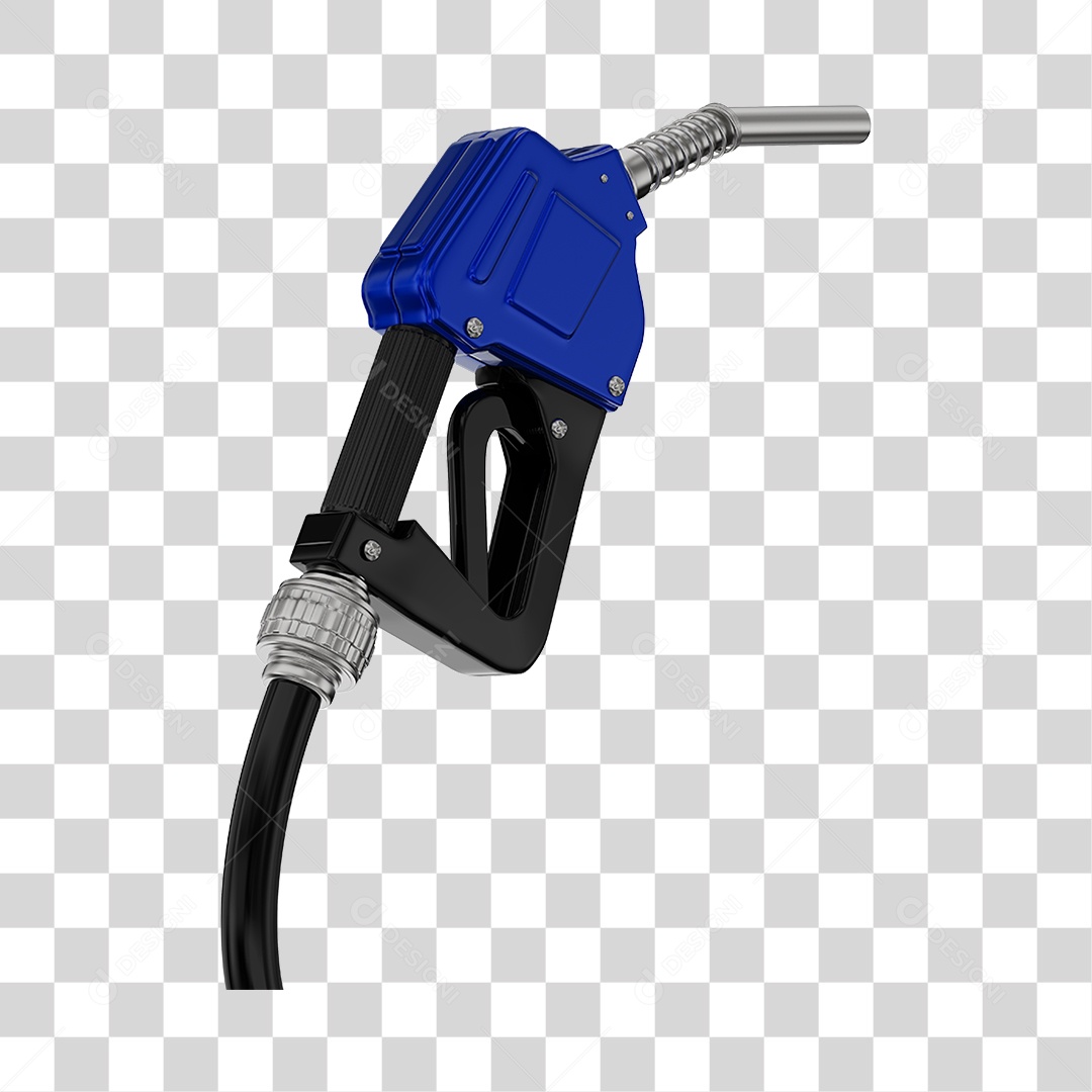 Bico de Abastecimento Automático Cor Azul PNG Transparente