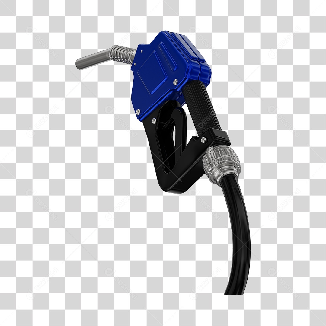 Bico de Abastecimento Automático Cor Azul PNG Transparente