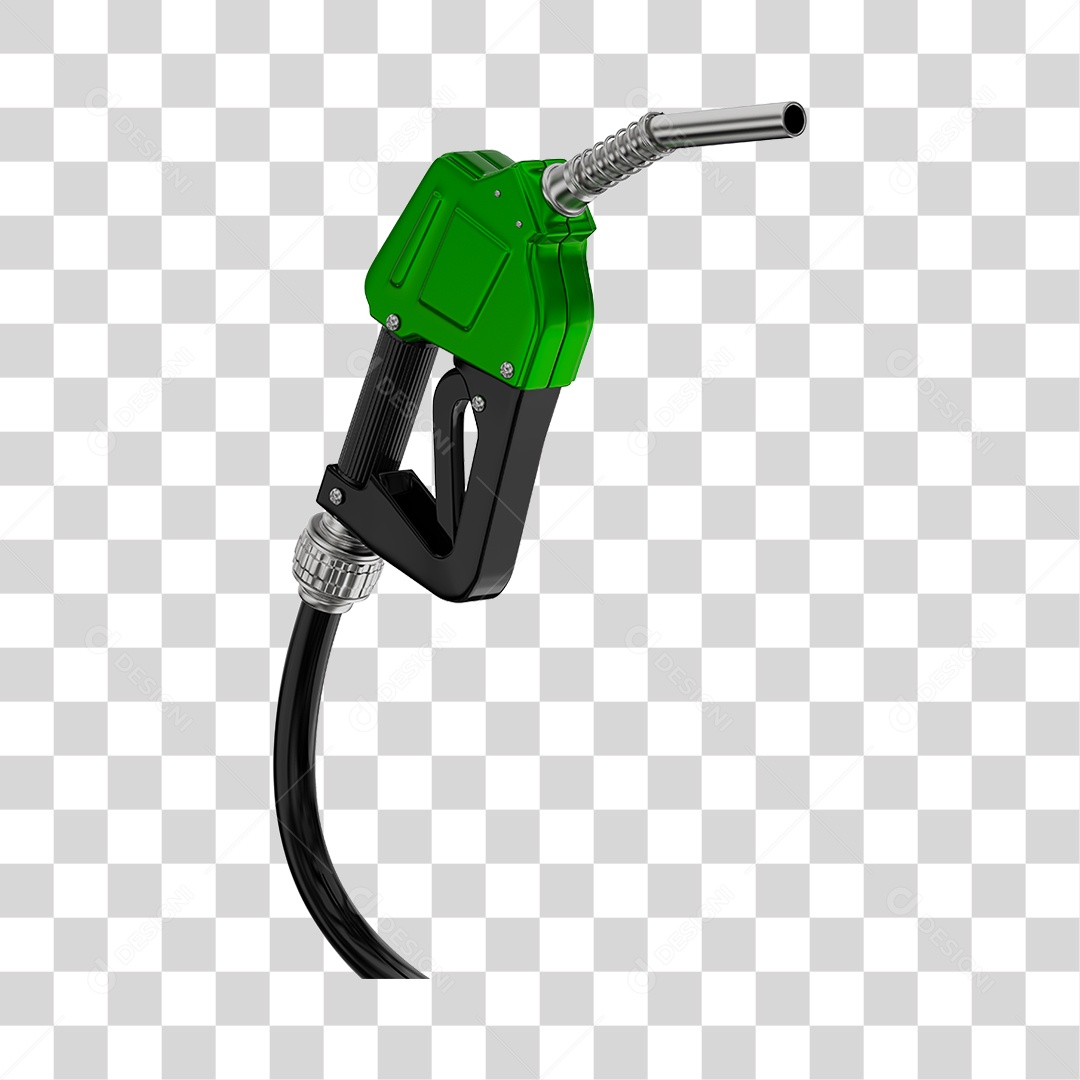 Bico de Abastecimento Automático Cor Verde PNG Transparente
