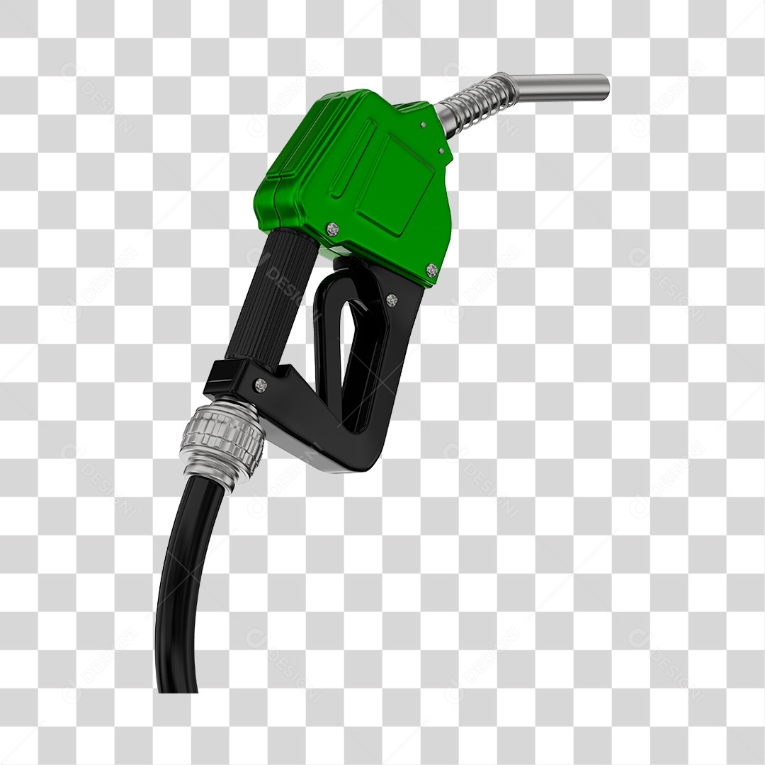 Bico de Abastecimento Automático Cor Verde PNG Transparente