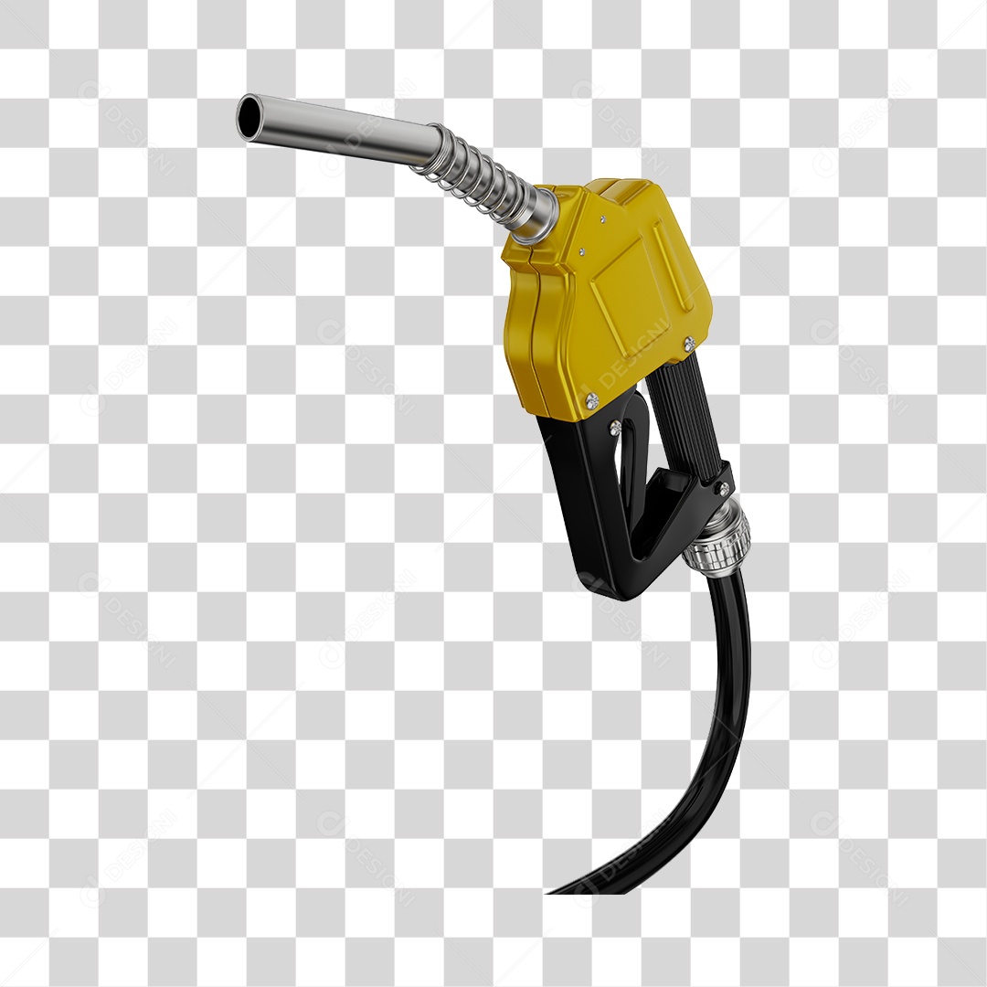 Bico de Abastecimento Automático Cor Amarela PNG Transparente