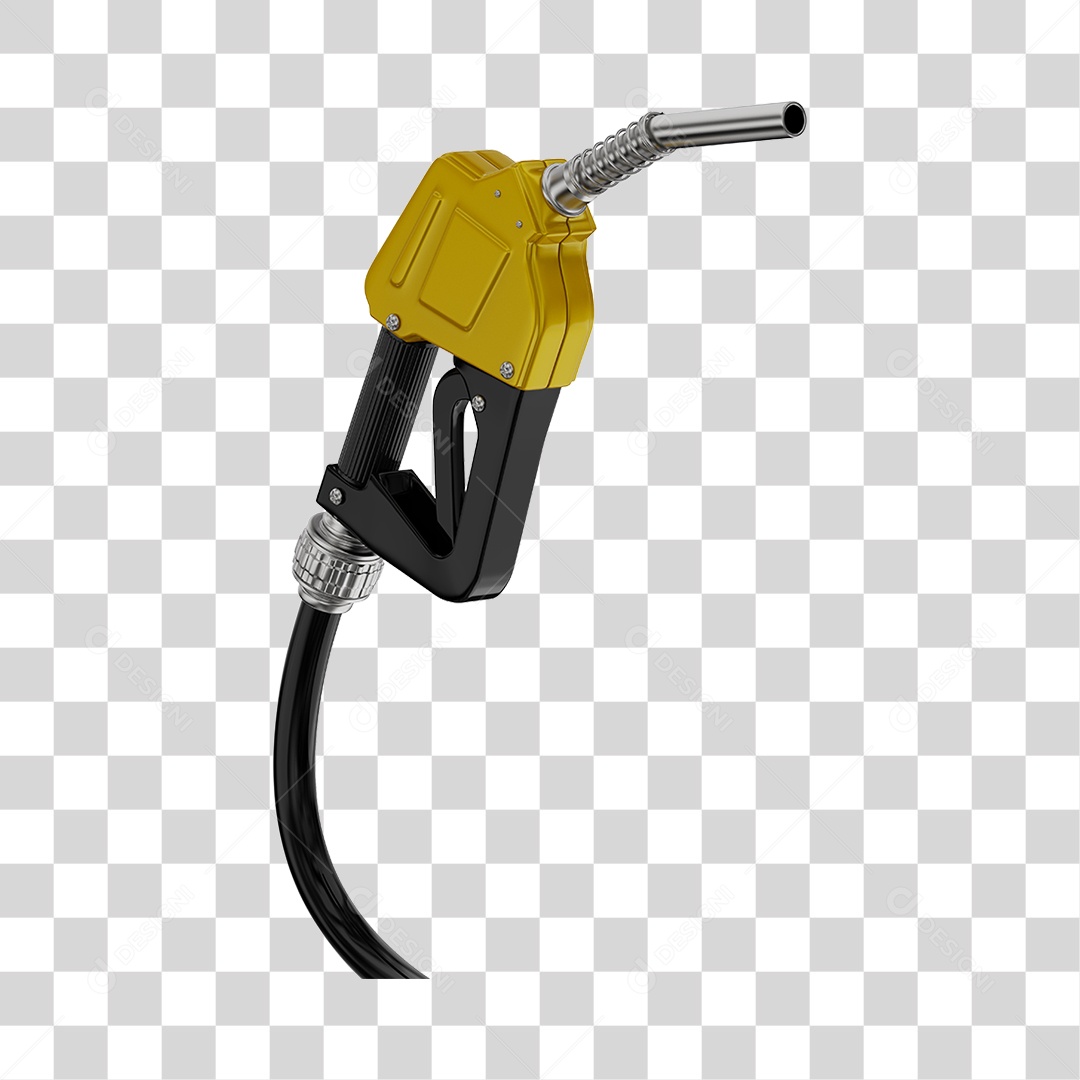 Bico de Abastecimento Automático Cor Amarela PNG Transparente