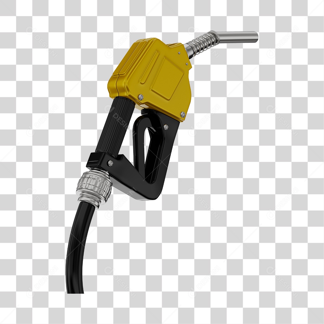 Bico de Abastecimento Automático Cor Amarela PNG Transparente