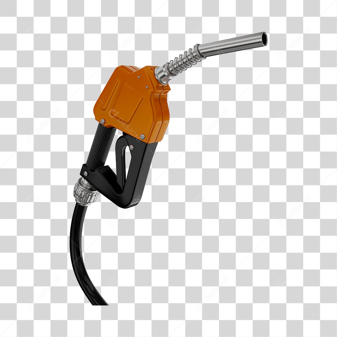 Bico de Abastecimento Automático Cor Laranjada PNG Transparente