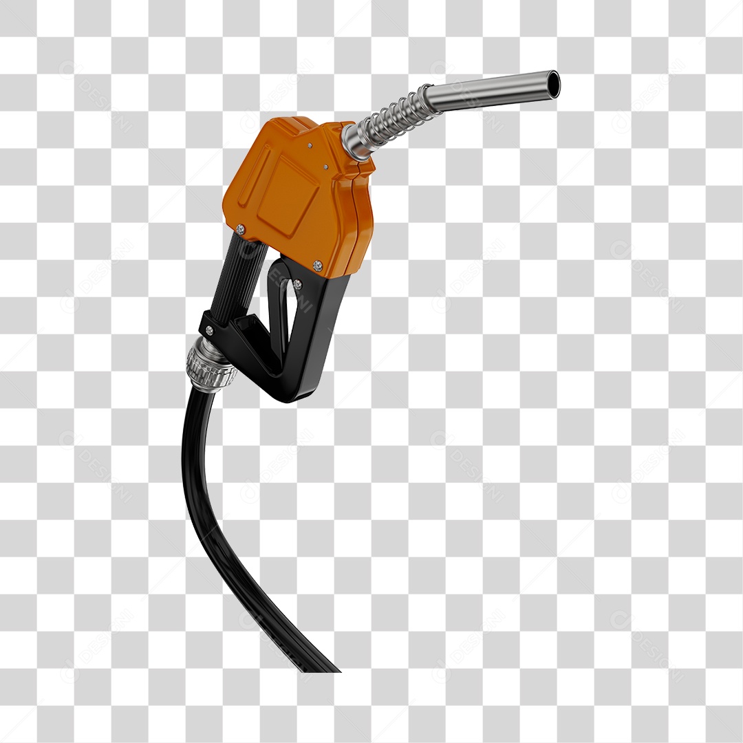 Bico de Abastecimento Automático Cor Laranjada PNG Transparente