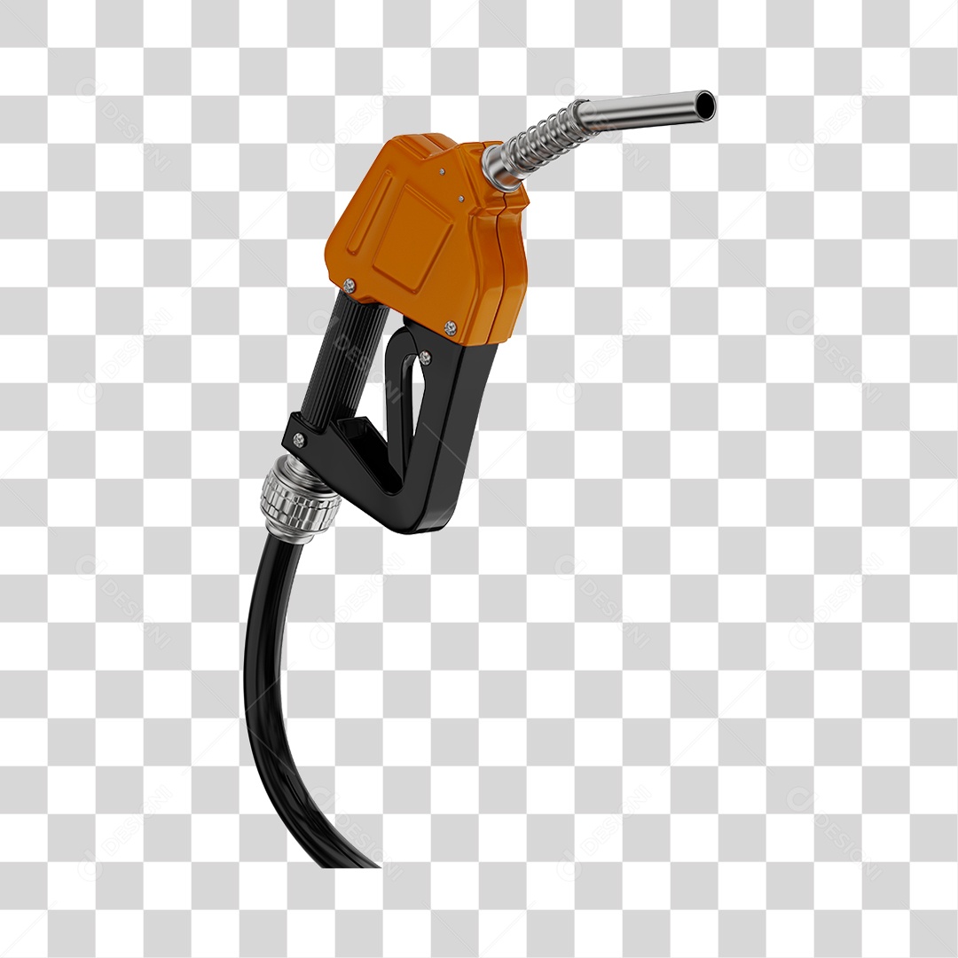 Bico de Abastecimento Automático Cor Laranjada PNG Transparente