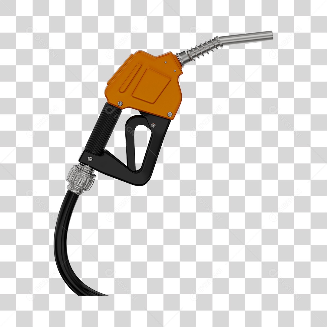 Bico de Abastecimento Automático Cor Laranjada PNG Transparente