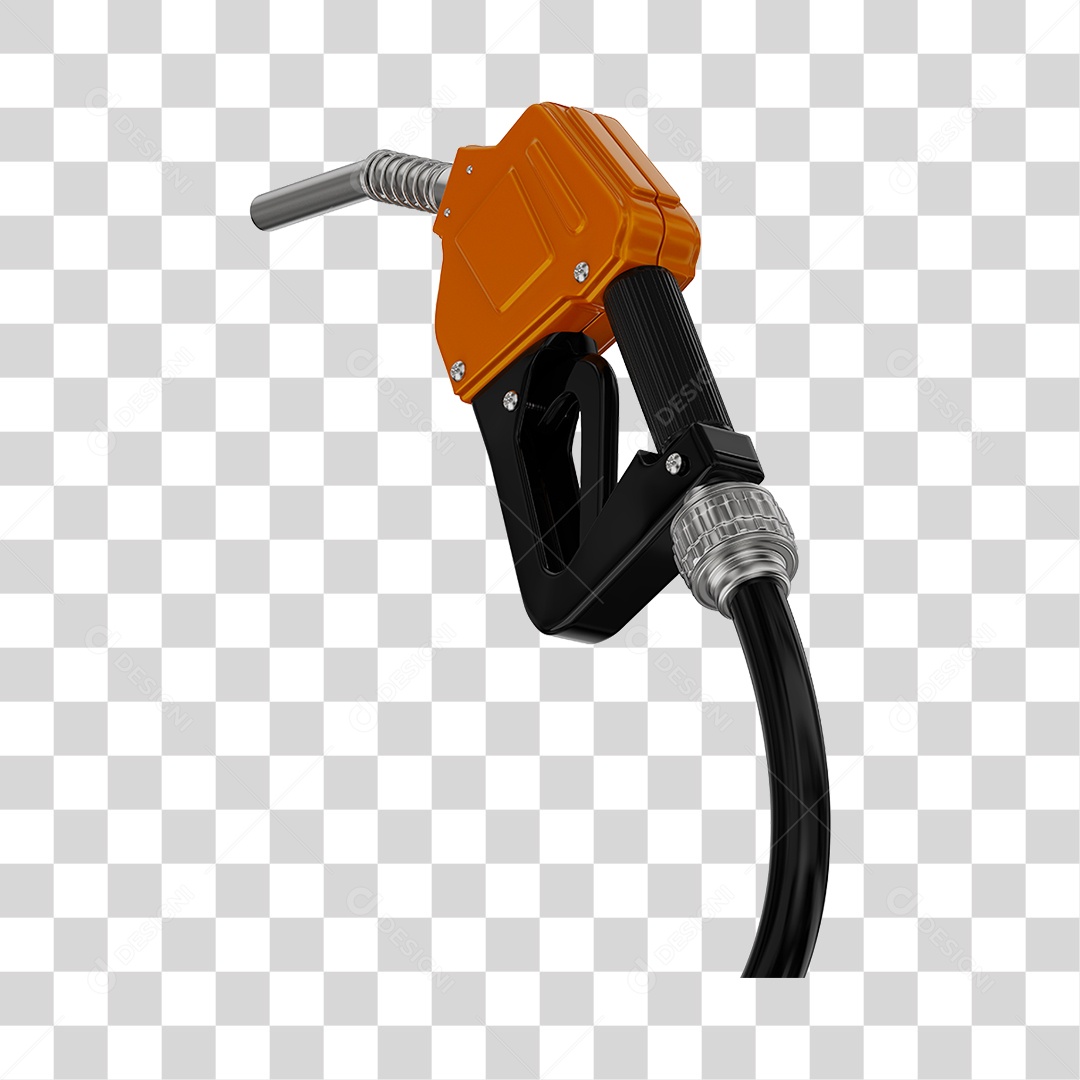 Bico de Abastecimento Automático Cor Laranjada PNG Transparente